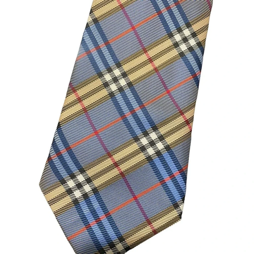 Men's Kai Long 100% Silk Multicolor Stripes Design Tie 4
